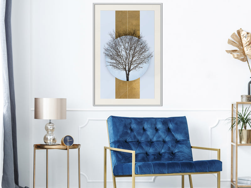 Poster - Passing  - wit passepartout