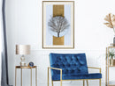 Poster - Passing  - goud passepartout