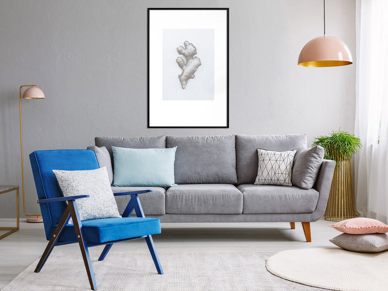 Poster - Ginger Rhizome  - zwart