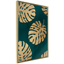 Poster - Gilded Monstera Leaves  - goud