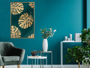 Poster - Gilded Monstera Leaves  - goud