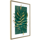 Poster - Gilded Palm Leaf  - goud