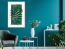 Poster - Gilded Palm Leaf  - wit