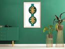 Poster - Gilded Oak Leaves  - goud passepartout
