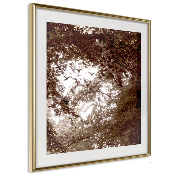 Poster - In the Shade of Trees  - goud