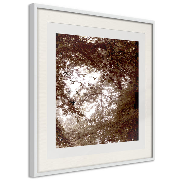Poster - In the Shade of Trees  - wit passepartout