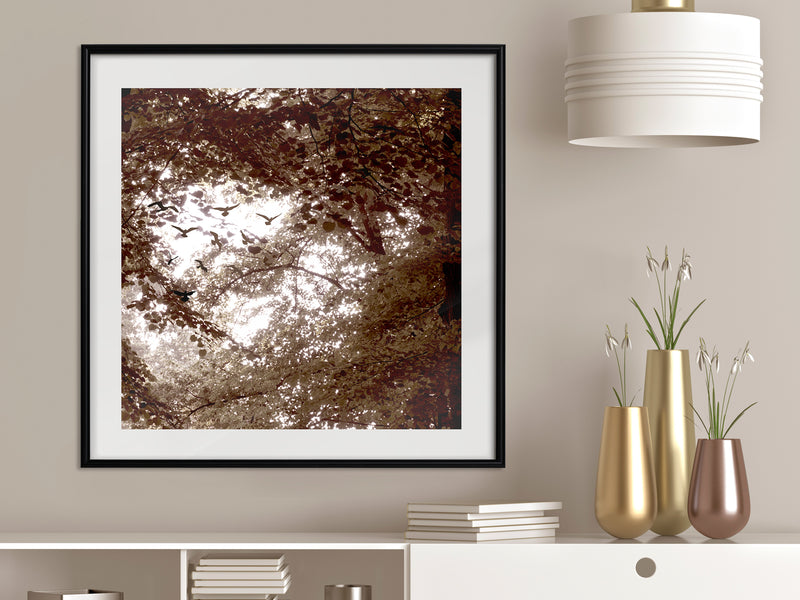 Poster - In the Shade of Trees  - zwart