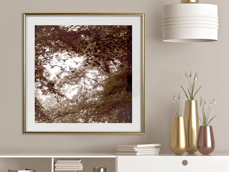 Poster - In the Shade of Trees  - goud