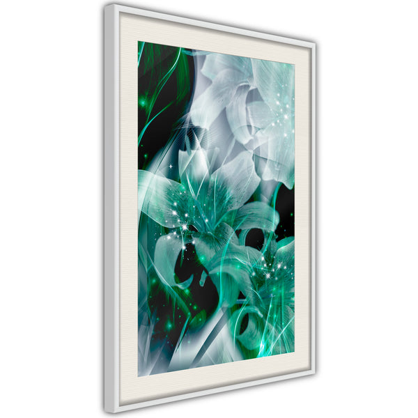 Poster - Poisonous Flowers  - wit passepartout