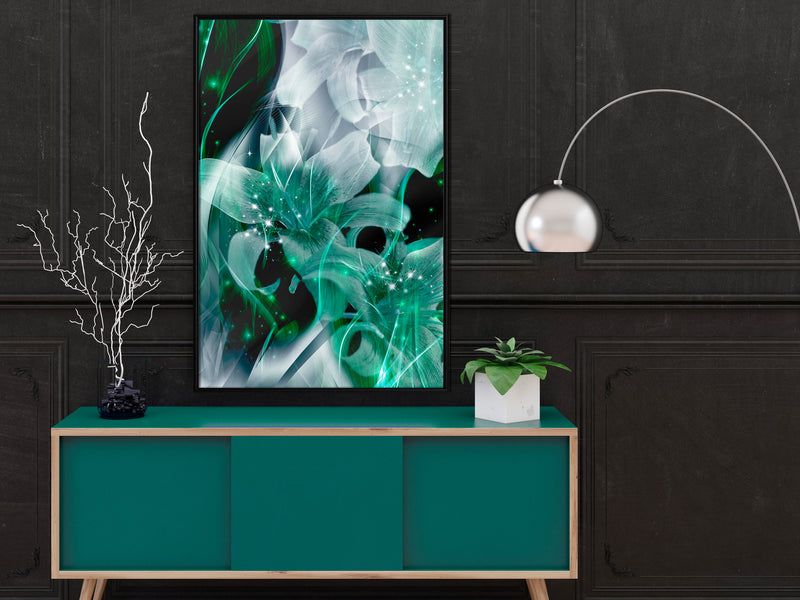 Poster - Poisonous Flowers  - zwart