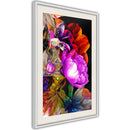 Poster - Flower Sonata  - wit passepartout