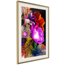 Poster - Flower Sonata  - goud passepartout
