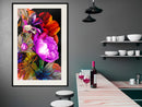 Poster - Flower Sonata  - zwart passepartout