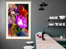 Poster - Flower Sonata  - goud passepartout