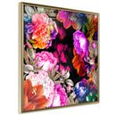 Poster - Flower Sonata (Square)  - goud