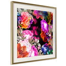 Poster - Flower Sonata (Square)  - goud passepartout