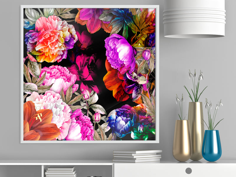 Poster - Flower Sonata (Square)  - wit