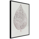 Poster - Leaf-Shaped Pendant  - zwart