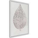 Poster - Leaf-Shaped Pendant  - wit