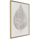 Poster - Leaf-Shaped Pendant  - goud