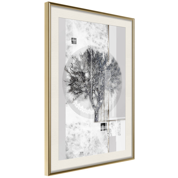 Poster - Sign of Winter  - goud passepartout