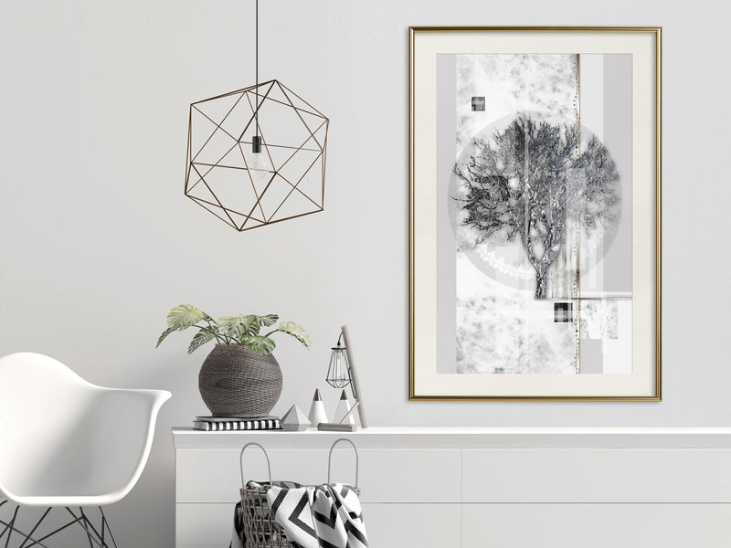 Poster - Sign of Winter  - goud passepartout