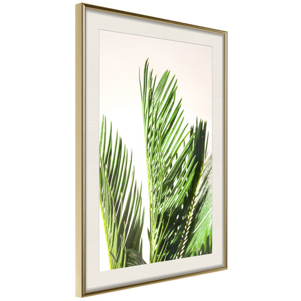Poster - Rustling of Leaves  - goud passepartout