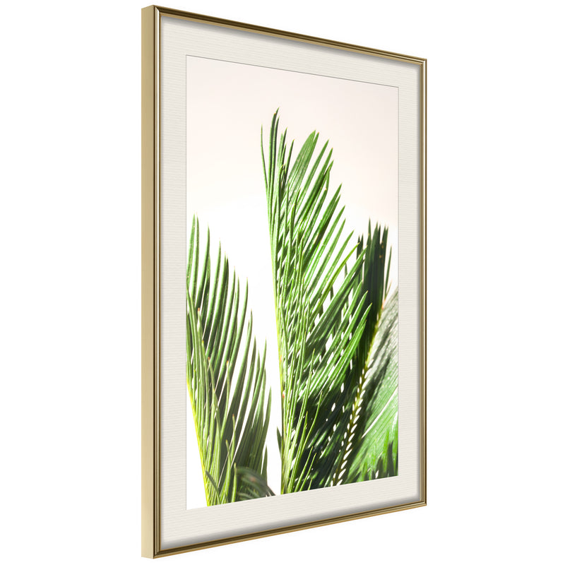 Poster - Rustling of Leaves  - goud passepartout