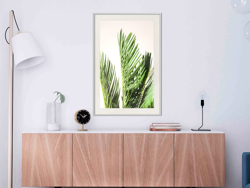 Poster - Rustling of Leaves  - wit passepartout
