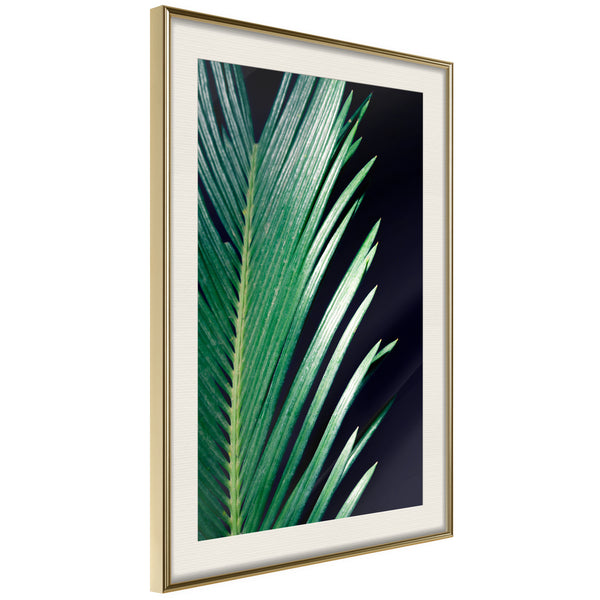 Poster - Soothing Green  - goud passepartout