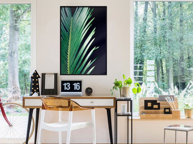 Poster - Soothing Green  - zwart