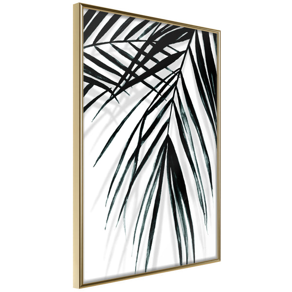 Poster - Leaf and Its Shadow  - goud