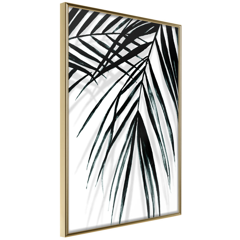 Poster - Leaf and Its Shadow  - goud