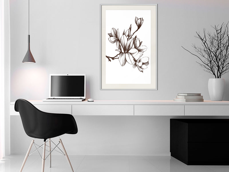 Poster - Fragrant Decoration  - wit passepartout
