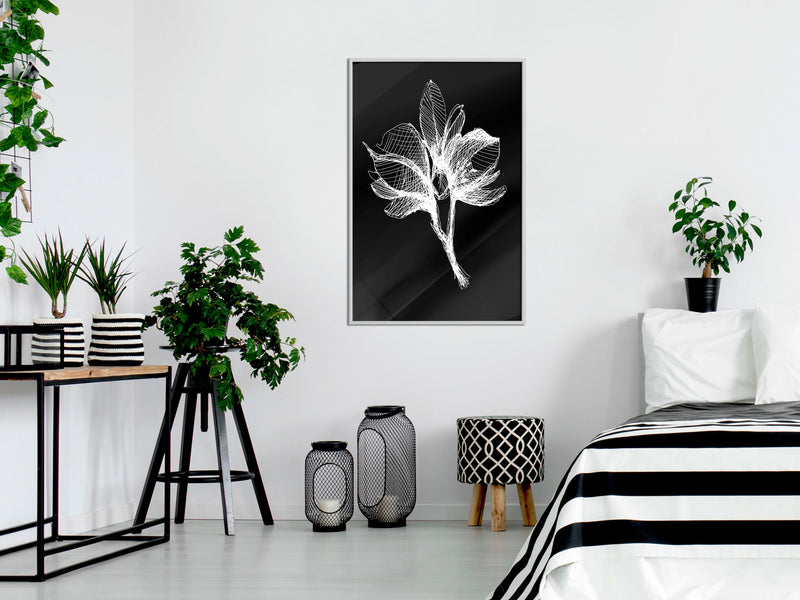 Poster - White Plant  - wit