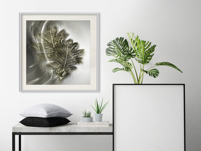 Poster - Leaves of the Tree of Wisdom  - wit passepartout