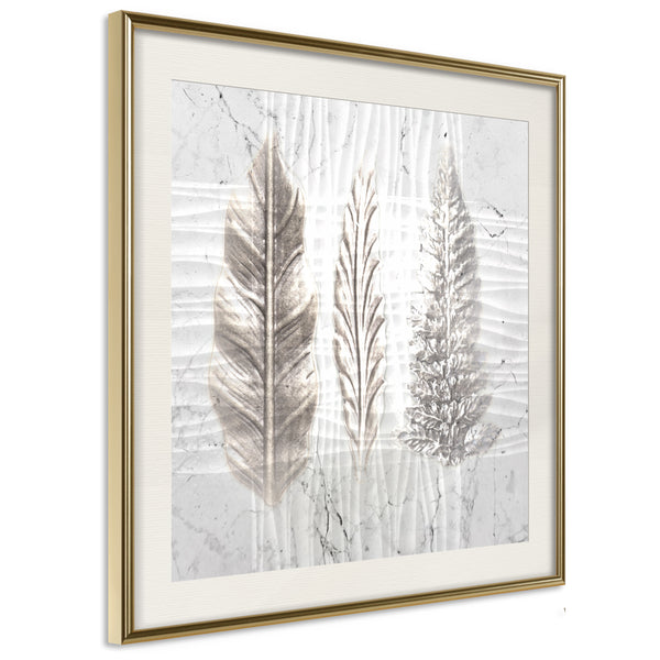 Poster - Three Species  - goud passepartout