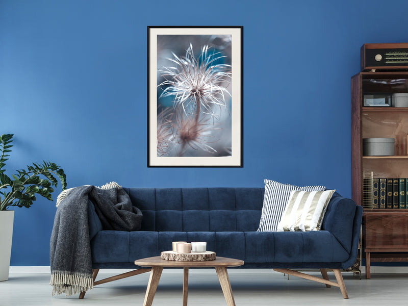 Poster - Like a Dandelion   - zwart passepartout