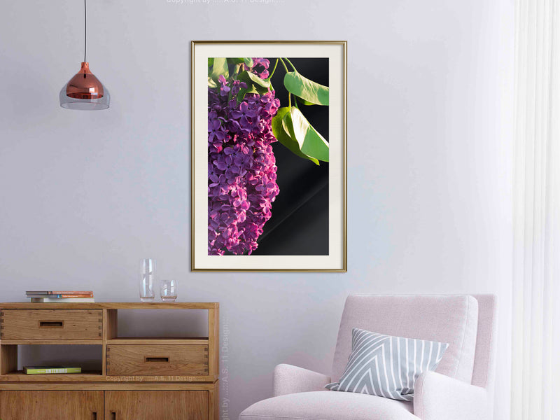 Poster - Violet May  - goud passepartout
