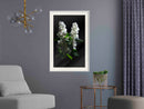 Poster - White Lilac  - wit passepartout