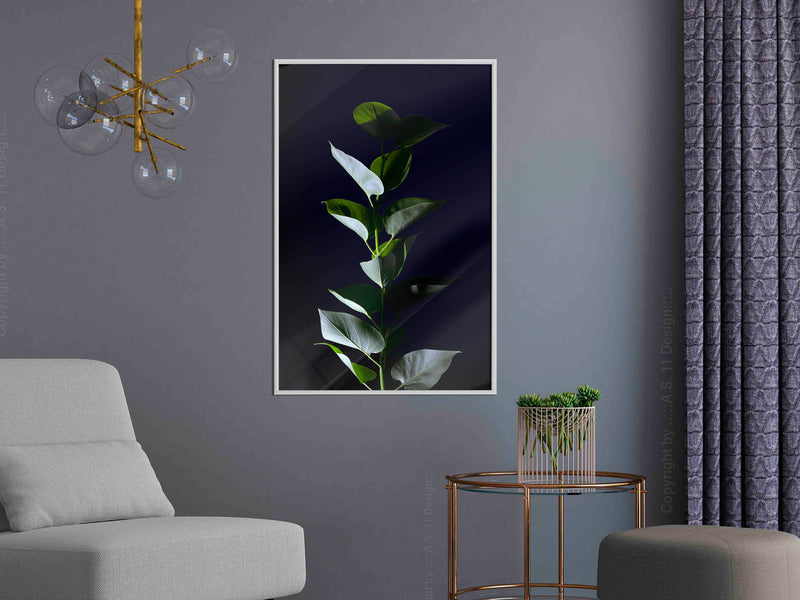 Poster - Floral Elegance  - wit