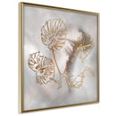 Poster - Golden Monstera Leaves  - goud