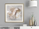 Poster - Golden Monstera Leaves  - goud passepartout