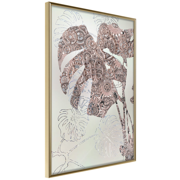 Poster - Ornamented Monstera  - goud