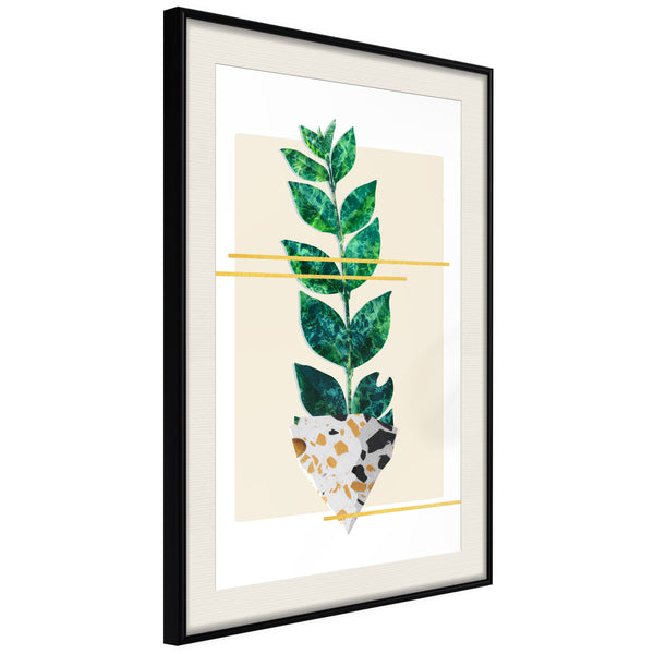 Poster - Perfectly Divided  - zwart passepartout