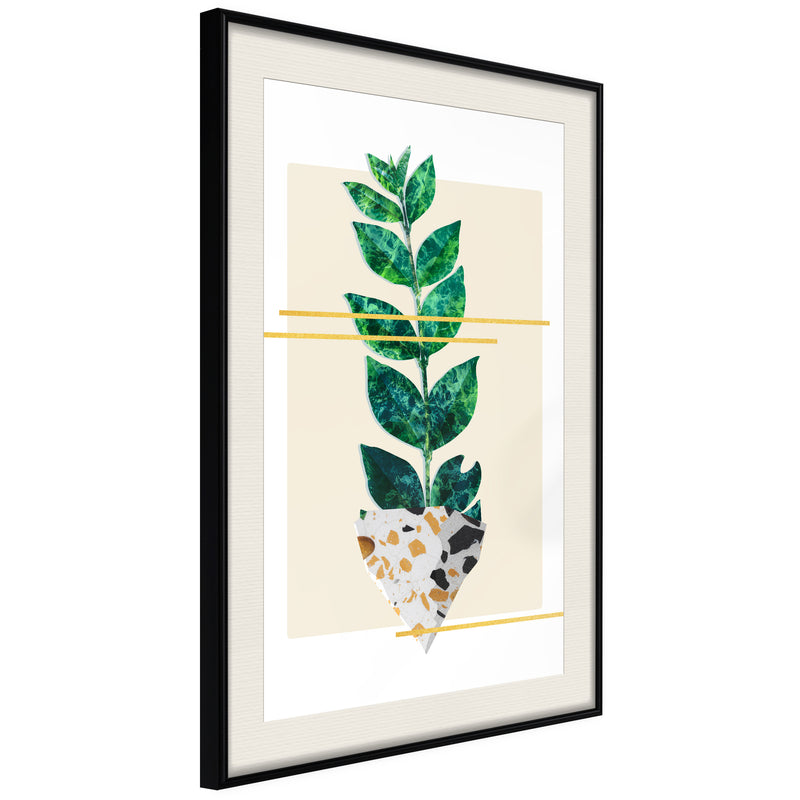 Poster - Perfectly Divided  - zwart passepartout