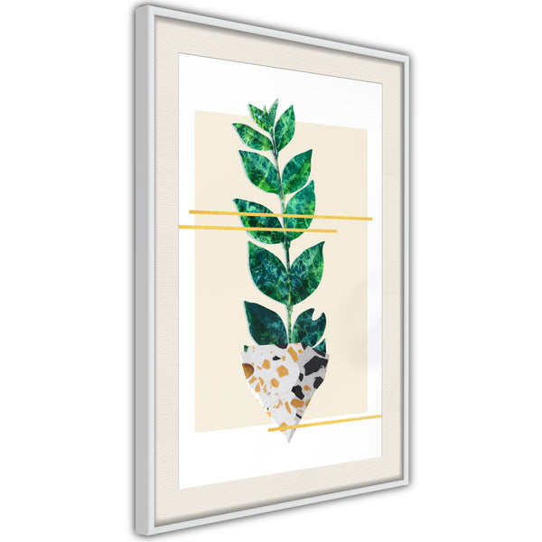 Poster - Perfectly Divided  - wit passepartout