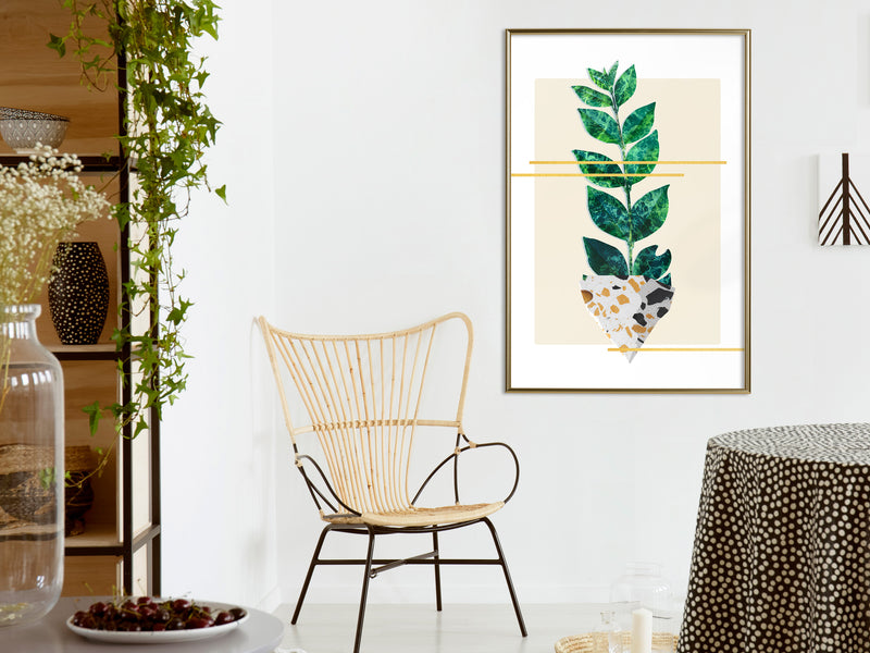 Poster - Perfectly Divided  - goud