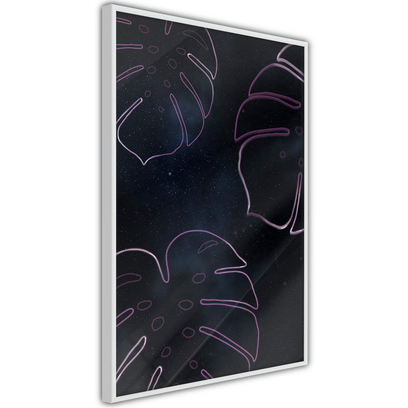 Poster - Monstera Outline  - wit