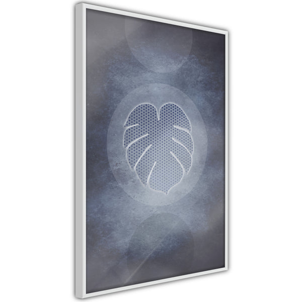 Poster - Leaf in the Center  - wit